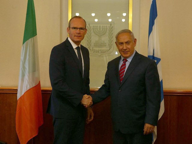 PM Netanyahu with Irish FM Simon Coveney